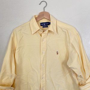 Ralph Lauren | Butter yellow button down shirt